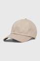 Marc O'Polo czapka z daszkiem bawełniana bawełna beżowy M22806801072