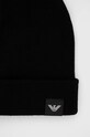 Шапка с вълна Emporio Armani 627043.3F543.NOS черен AA00