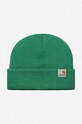 Carhartt WIP beanie Stratus plain green I025741.BONSAI