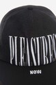 Bavlněná baseballová čepice PLEASURES P23SP069 černá