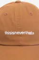 pomarańczowy thisisneverthat czapka z daszkiem bawełniana T-Logo Cap