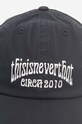 thisisneverthat cotton baseball cap RS T-Logo Cap TN231WHWBC03 black