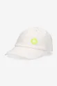 λευκό Βαμβακερό καπέλο του μπέιζμπολ Wood Wood Eli Ανδρικά