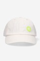 Doplňky Bavlněná baseballová čepice Wood Wood Eli 10250800.7083 bílá