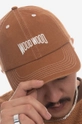 brown Wood Wood cotton baseball cap Men’s