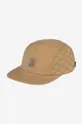 brązowy Carhartt WIP czapka z daszkiem bawełniana Tyler Cap I031614 Męski