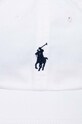 Bavlnená šiltovka Polo Ralph Lauren 710548524 biela AA00