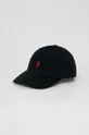 črna Bombažna bejzbolska kapa Polo Ralph Lauren Moški