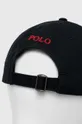 Βαμβακερό καπέλο του μπέιζμπολ Polo Ralph Lauren μαύρο