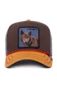 Хлопковая кепка Goorin Bros Lone Wolf коричневый
