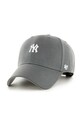 Βαμβακερό καπέλο του μπέιζμπολ 47 brand MLB New York Yankees απλικέ γκρί B.BRMPS17WBP.CC