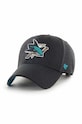 47 brand czapka z daszkiem NHL San Jose Sharks z domieszką wełny czarny H.BLPMS22WBP.BK