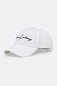Бавовняна бейсболка Armani Exchange аплікація білий 954224.CC516.NOS