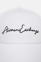 Бавовняна бейсболка Armani Exchange 954224.CC516.NOS білий AA00