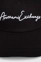 Armani Exchange czapka z daszkiem bawełniana 954224.CC516.NOS czarny AA00