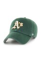 Хлопковая кепка 47 brand MLB Oakland Athletics аппликация зелёный BCPTN.DBLUN18GWS.DG08