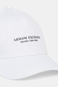 Armani Exchange czapka z daszkiem bawełniana XM001694.AF15502.NOS biały AA00