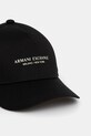 Armani Exchange czapka z daszkiem bawełniana XM001694.AF15502.NOS czarny AA00