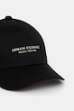 Armani Exchange czapka z daszkiem bawełniana XM001694.AF15502.NOS czarny AA00