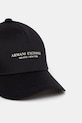Armani Exchange czapka z daszkiem bawełniana XM001694.AF15502.NOS czarny AA00