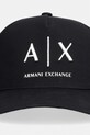 Armani Exchange Șapcă de baseball bărbați din bumbac XM002696.AF15502.NOS negru AA00