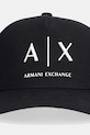 Armani Exchange baseball sapka férfi pamut XM002696.AF15502.NOS fekete AA00