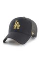 47 brand - Čiapka MLB Los Angeles Dodgers ostatné čierna B.BRMTL12CTP.BK