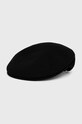 Kangol Kaszkiet wełniany wełna czarny 0258BC.BG991