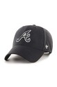 Кепка 47 brand MLB Atlanta Braves аплікація чорний B.MVPSP01WBP.BK