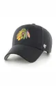 czarny 47brand czapka Chicago Blackhawks Unisex
