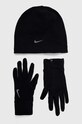 Nike czapka i rękawiczki pozostałe czarny N.100.2579.082