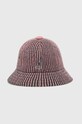 Kangol kapelusz z domieszką wełny z domieszką wełny różowy K3583.PP696