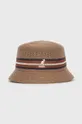 brązowy Kangol kapelusz z domieszką wełny Unisex