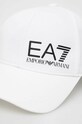 EA7 Emporio Armani șapcă de baseball din bumbac 240049.2F352.NOS alb AA00