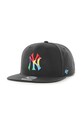 47 brand czapka z daszkiem z domieszką wełny MLB New York Yankees z domieszką wełny czarny B.FRTCP17WBP.BK