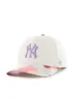 bijela Kapa sa šiltom s dodatkom vune 47brand MLB New York Yankees Unisex