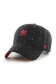 μαύρο Βαμβακερό καπέλο 47brand MLB New York Yankees Unisex