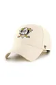 beżowy 47brand czapka z daszkiem z domieszką wełny NHL Anaheim Ducks Unisex