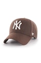 47 brand czapka z daszkiem z domieszką wełny MLB New York Yankees z domieszką wełny brązowy B.MVPSP17WBP.BW
