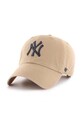 47brand șapcă de baseball din bumbac MLB New York Yankees bumbac bej B.RGW17GWSNL.KHB