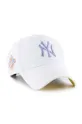 Σκουφί από μείγμα μαλλιού 47brand MLB New York Yankees λευκό