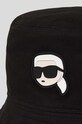 Karl Lagerfeld kapelusz dwustronny bawełniany czarny 230W3404