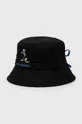 μαύρο Βαμβακερό καπέλο Karl Lagerfeld x Disney Unisex