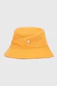 Bombažni klobuk Kangol oranžna