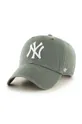 zelena Bombažna bejzbolska kapa 47brand MLB New York Yankees Unisex