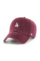 Βαμβακερό καπέλο του μπέιζμπολ 47 brand MLB Los Angeles Dodgers MLB New York Yankees MLB Los Angeles Dodgers απλικέ μπορντό B.BSRNR12GWS.KMA