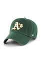 47brand șapcă din bumbac MLB Oakland Athletics bumbac verde B.RGW18GWS.DGE