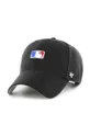 czarny 47brand czapka z daszkiem bawełniana MLB Batter Man Unisex