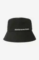 чёрный Шляпа из хлопка thisisneverthat Long Bill Bucket Hat Unisex