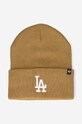 Шапка 47 brand Los Angeles Dodgers Haymaker аплікація бежевий B.HYMKR12ACE.QL